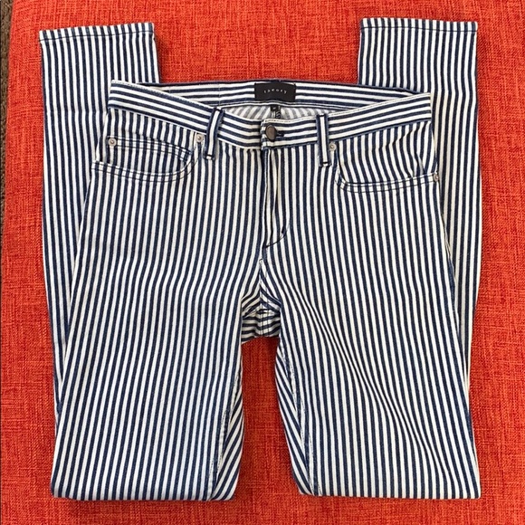 Theory Denim - Theory Vertical Striped Railroad Conductor Jeans